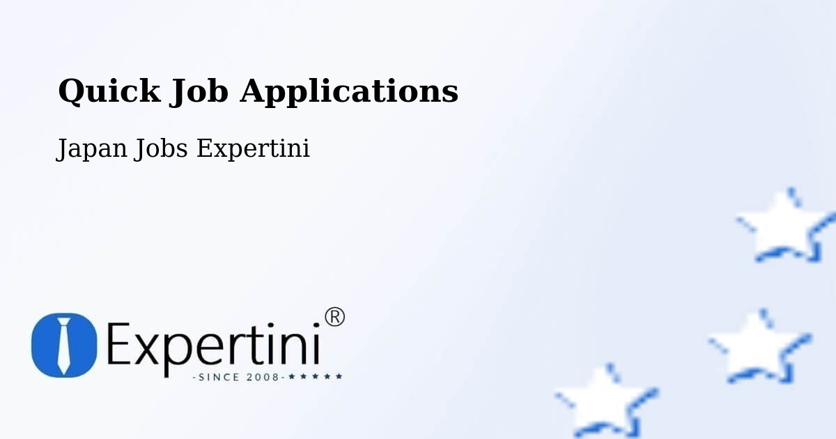 Quick Apply Feature – Futtsu - Japan Jobs Expertini