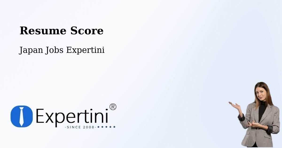 Resume Score & Job Description Match Tool – Futtsu - Japan Jobs Expertini